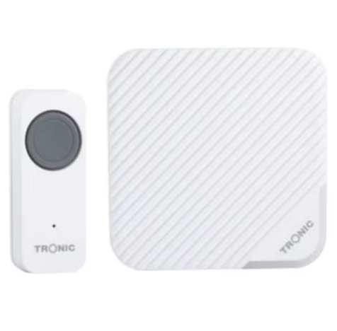 Tronic High Quality Wireless Push Button Doorbell (WD 3609-WH)