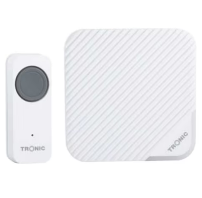 Tronic High Quality Wireless Push Button Doorbell (WD 3609-WH)