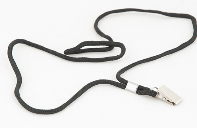 Lanyard With Detachable Base Black 10PCS Pack (LANYARD-BK)