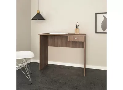 Tecnomobili Office Desk one Drawer 90cm ME4138.0001 Walnut