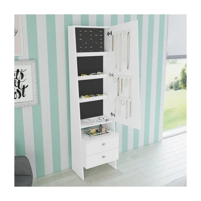 Tecno Mobili DRESSING TABLE WITH MIRROR, DRAWERS AND METAL HANGERS PE2008.0001