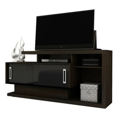 Tecnomobili R1457 TV Stand Tobacco/Black