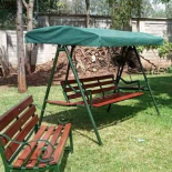 Outdoor Garden Swing with Canopy