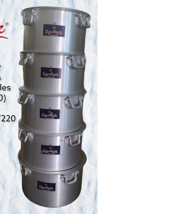 Signature Jumbo Sufuria Set (140L-220L)