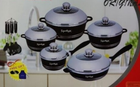 Signature 10pcs imperial cookware set