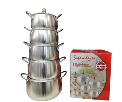Signature 10pcs aluminium cookware set SG-CX-058
