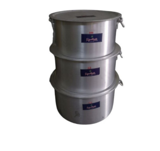 Signature 3pc Big Sufuria Set (60L-100L) | Unbeatable Prices in Kenya