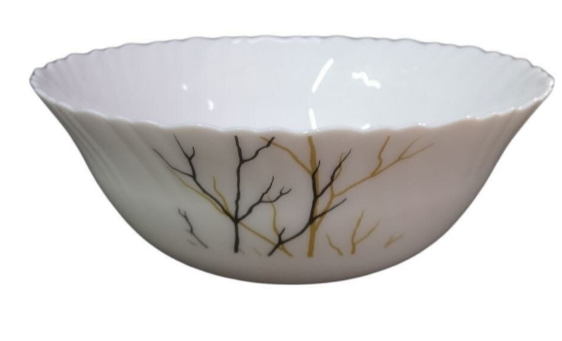 Signature 9inch ceramic serving bowls 2pcs set golden fall