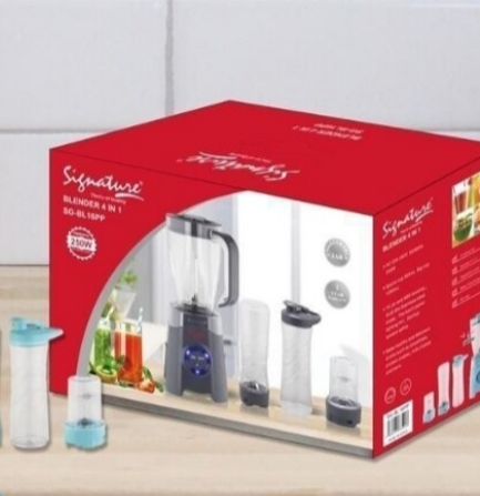 Signature 4 in 1 blender 2 sport cups SG-BL16PP 250W