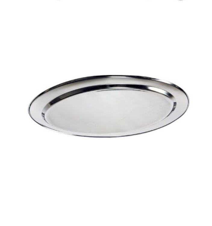 Signature 35cm stainless steel oval tray, Oval plate