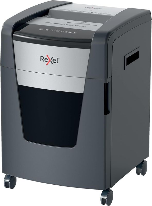 Rexel XP418+ Cross Cut Paper Shredder, Shreds 20-18 (70-80 Sheets) P4 Security Level, Jam-Free Technology