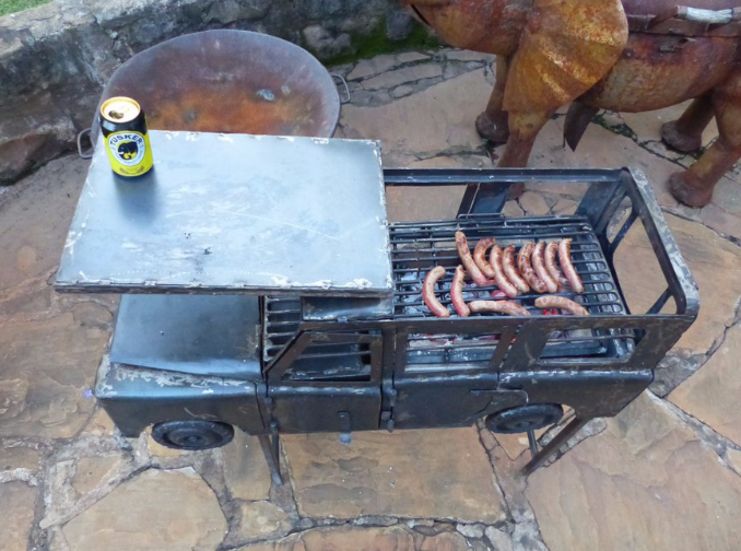 Unique Car-Shaped Barbecue Grill 120cm - Made in Kenya