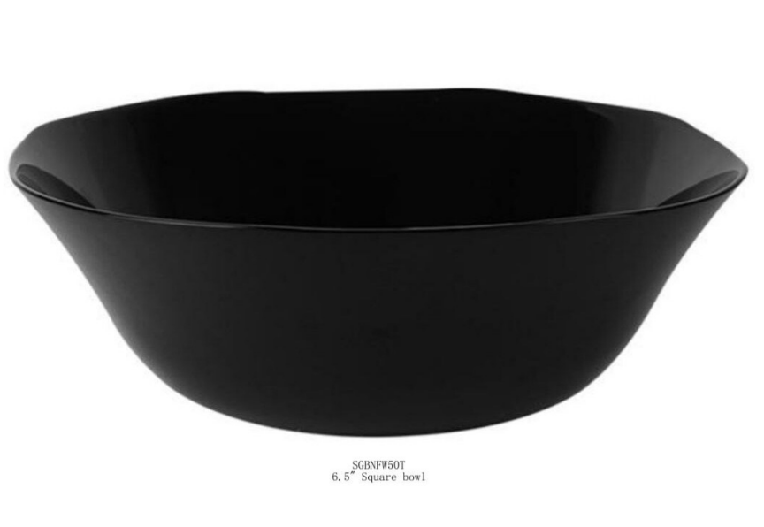 Signature 6.5&quot; Square Multiple Bowl Black Opal Ware GBNFW65T