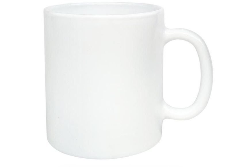 Signature 32 cl Glass Signature Mugs (320ml) White Plain 6pcs