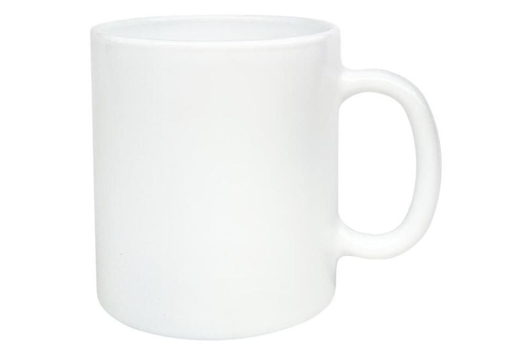 Signature 32 cl Glass Signature Mugs (320ml) White Plain 6pcs set