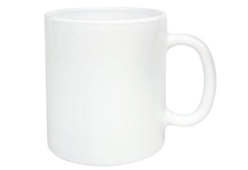 Signature 32 cl Glass Signature Mugs (320ml) White Plain 6pcs set