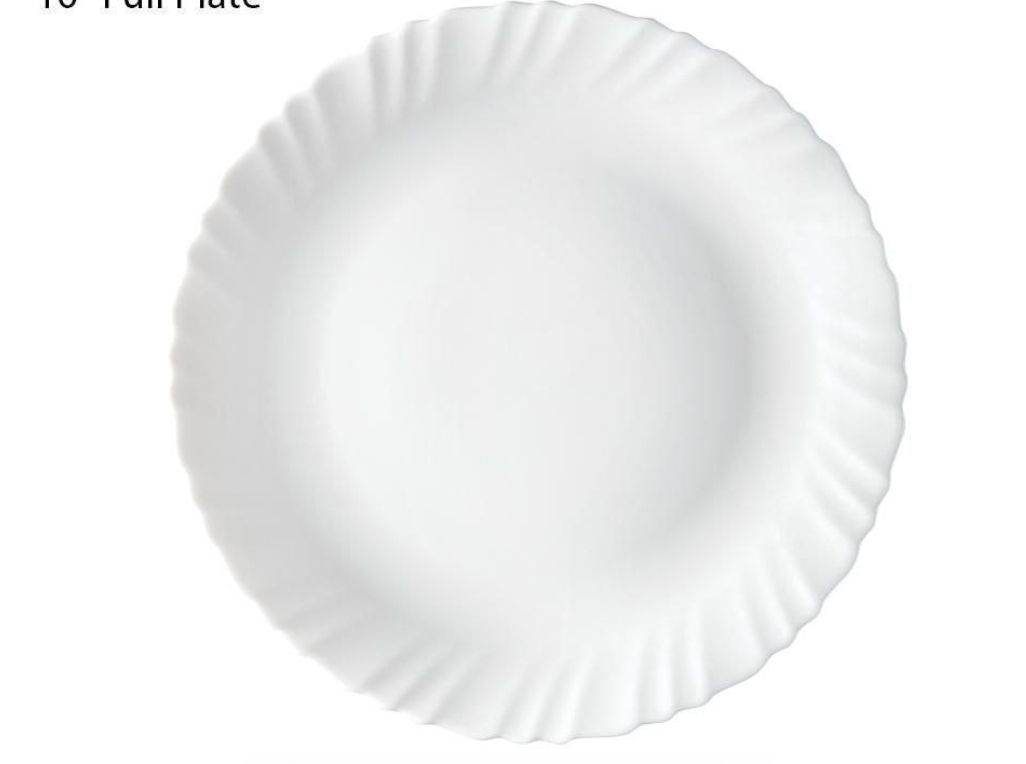 Signature 10&quot; Full Plates White Plain 6pcs set
