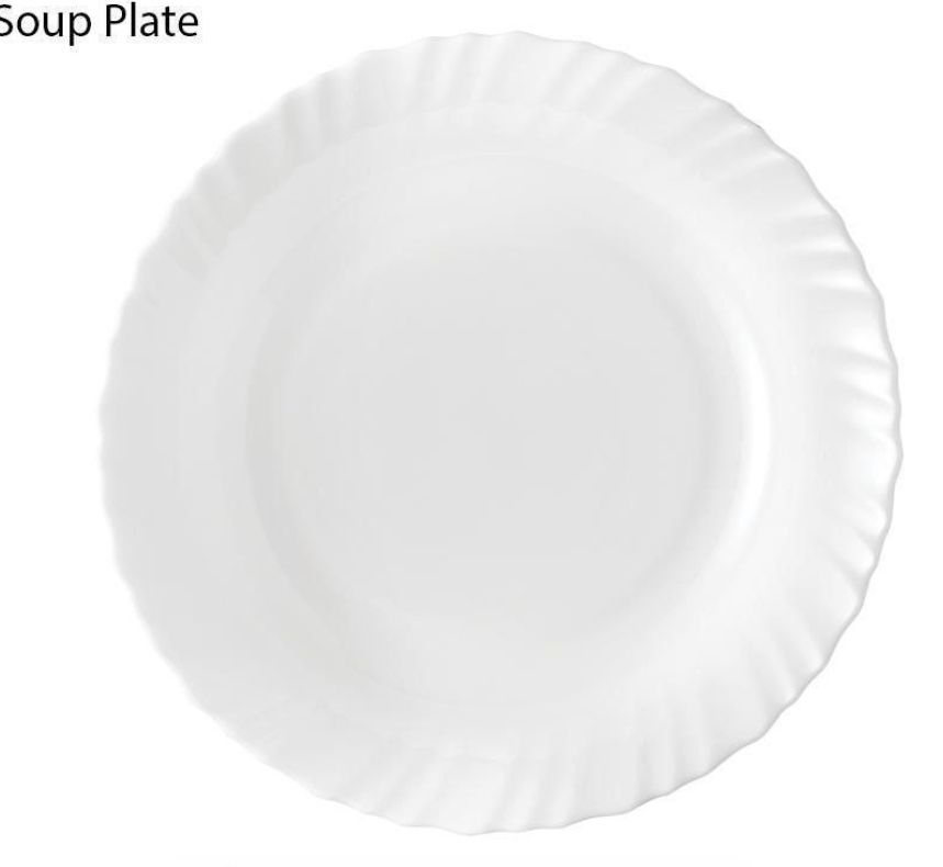 Signature 9&quot; Soup Plates White Plain 6pcs