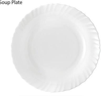 Signature 9&quot; Soup Plates White Plain 6pcs