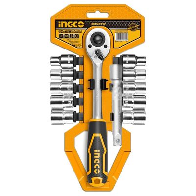 Ingco HKTS12122 12 Pcs 1/2&quot; socket set