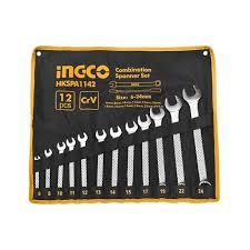 Ingco HKSPA1142 Combination Spanner Set - 12 Pieces