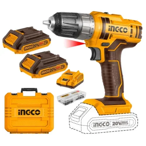 Ingco CDLI200528 20V Lithium-Ion Cordless Drill