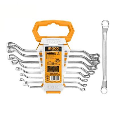 Ingco HKSPA3088 Offset Ring Spanner Set - 8-Piece Set