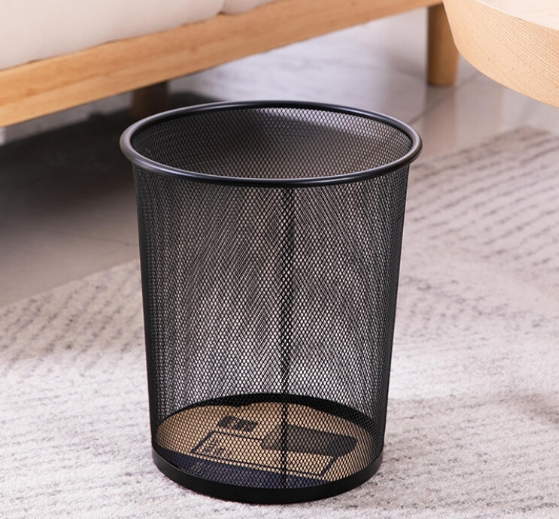 DELI E9188 Executive Mesh paper  Dust Bin  BLACK