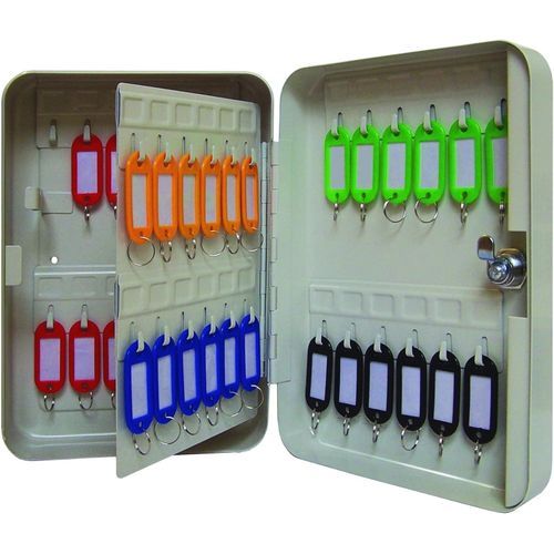 Key Lock Box 30 Keys with Key Tags - Metal - Model K200-30 (200 x 160 x 75 mm) Key Lock box