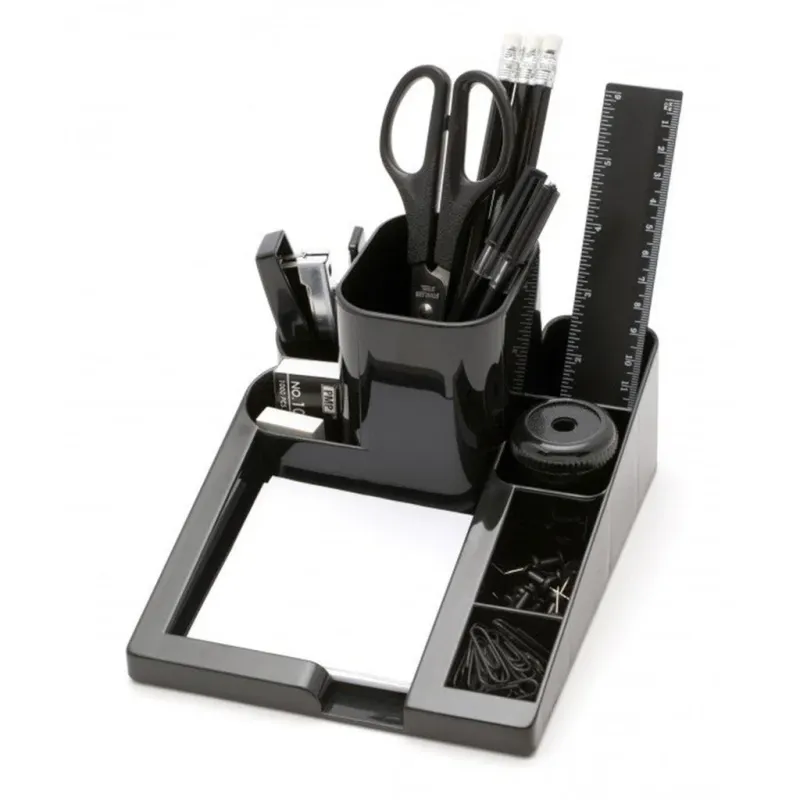 Desk Organizer Rotating 360 (Contains Scissor, Knife, Ballpens 2Pencils, Glue,Paper Clips,Memo And Ruler) C509