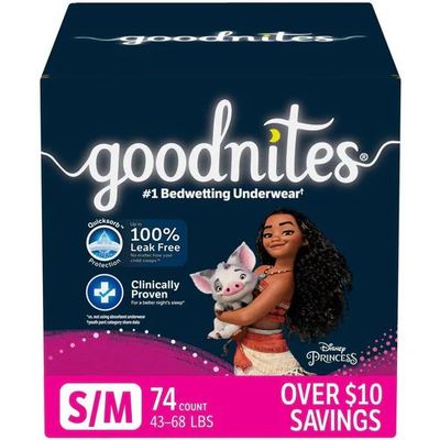 Goodnites Nighttime Bedwetting diapers for Girls