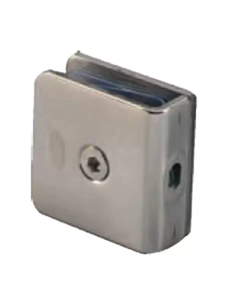 Ebco GC1-90-P SS 304 Wall to Glass Connector For Glass Door- Polished Steel Finish