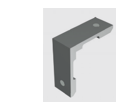 EBCO PPDS-RAC Right Angle Connector - Brown, For Pole Shelving System