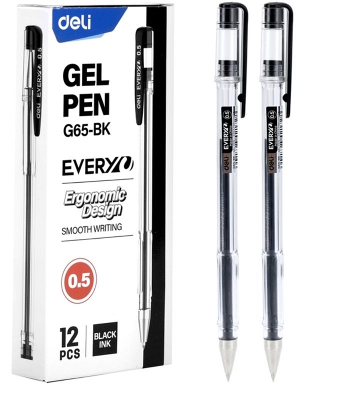 DELI G65 EVERY GEL PEN 0.5MM - G65-BK