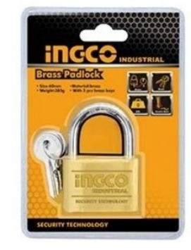 Ingco heavy duty brass padlock 70mm DBPL0702