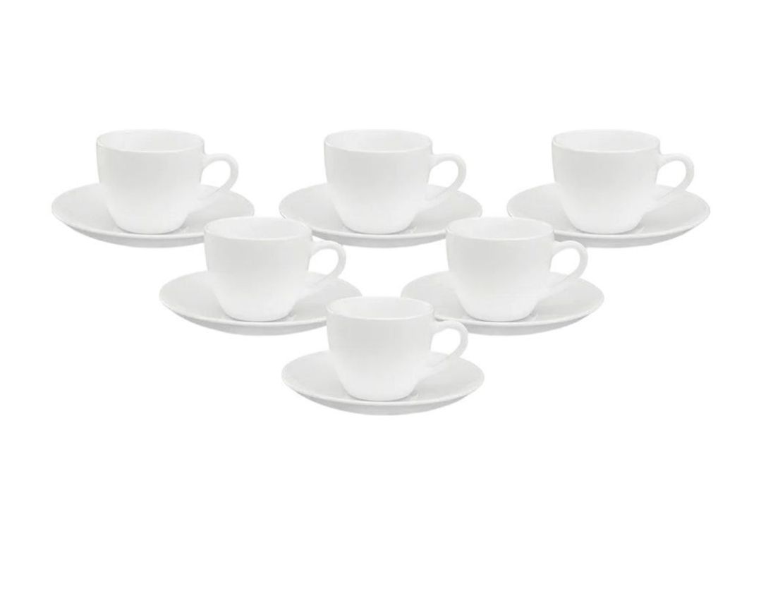 Signature 14cl cup and saucer set 6cups 6 saucers