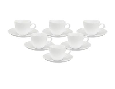 Signature 14cl cup and saucer set 6cups 6 saucers