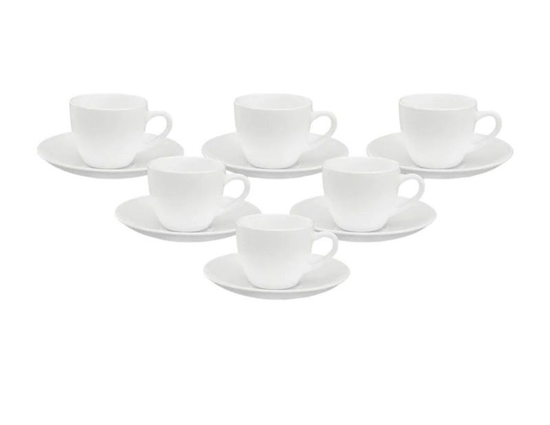 Signature 14cl cup and saucer set 6cups 6 saucers
