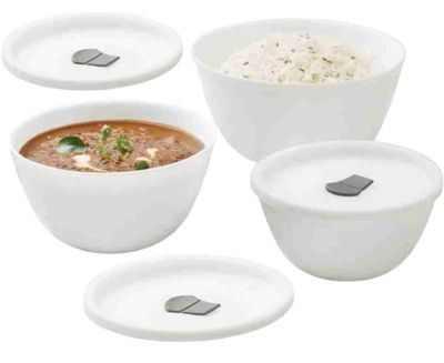 Signature 6pcs mixing bowls. Heat resistant borosil  3bowls with lids. Size 1.5L 1L 0.5L