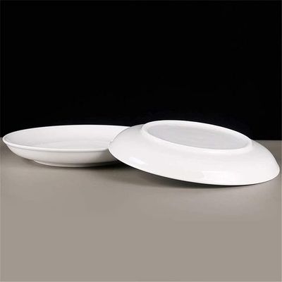 White Platter Plate #DGM01 12&quot; Set of 3