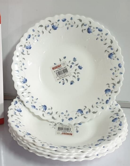 Redberry opal 9" deep plate 6pcs code 1252