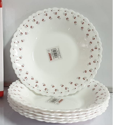 Redberry opal 9&quot; deep plate 6pcs code 1199