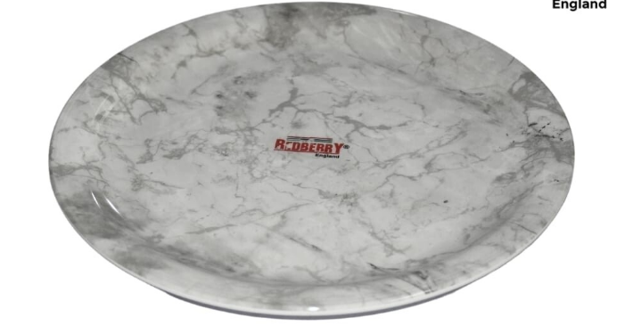 Servewell melamine decor round dinner plate28cm . Carrara design