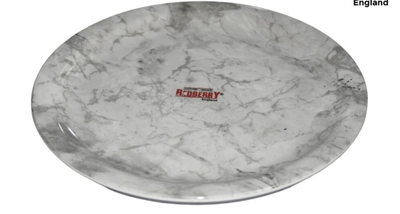 Servewell melamine decor round dinner plate28cm . Carrara design