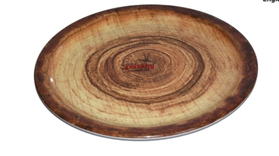 Servewell melamine decor round dinner plate 28cm. stump design