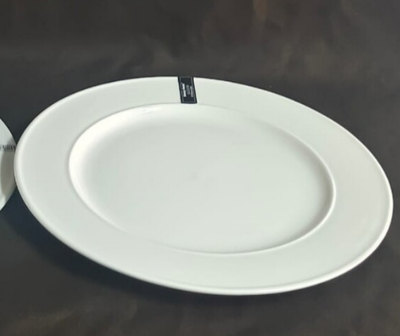 Danny Home White Porcelain Dinner Plate 12&quot; BW20-96