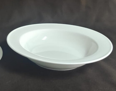 Danny Home white porcelain Soup Plate 8&quot; BW20-32