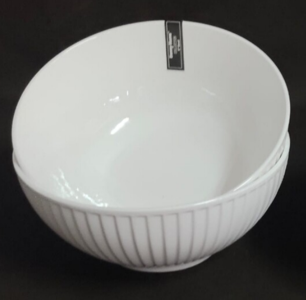 Danny Home White Porcelain Large Bowl 8" Bw22-15