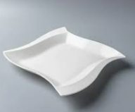 Danny Home 8&quot; Square Dessert Plate in Fine Porcelain (BW009-3)