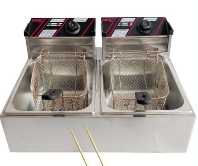 Redberry 6L+ 6L Commercial Double Deep Fryer #RBEF 62